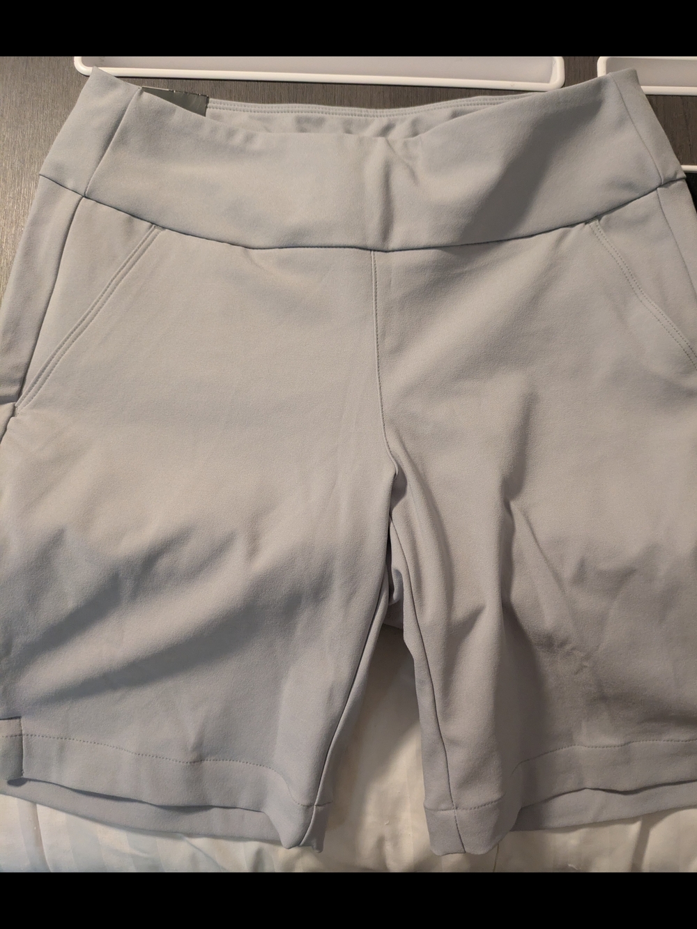 Under Armour Light Gray Women’s Athletic Shorts - Comfortable Stretch